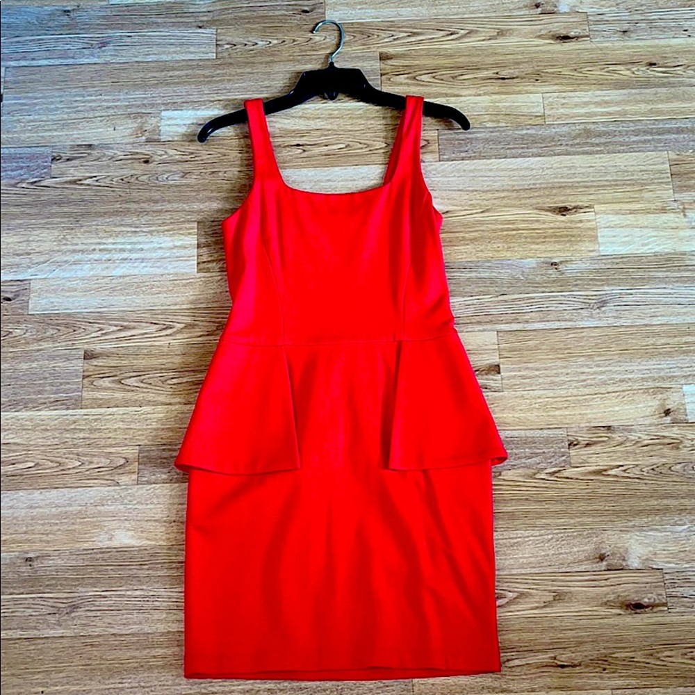 Cut 25 Red Peplum Dress